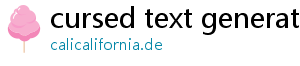 cursed text generator