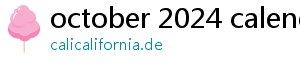 october 2024 calendar