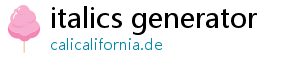 italics generator